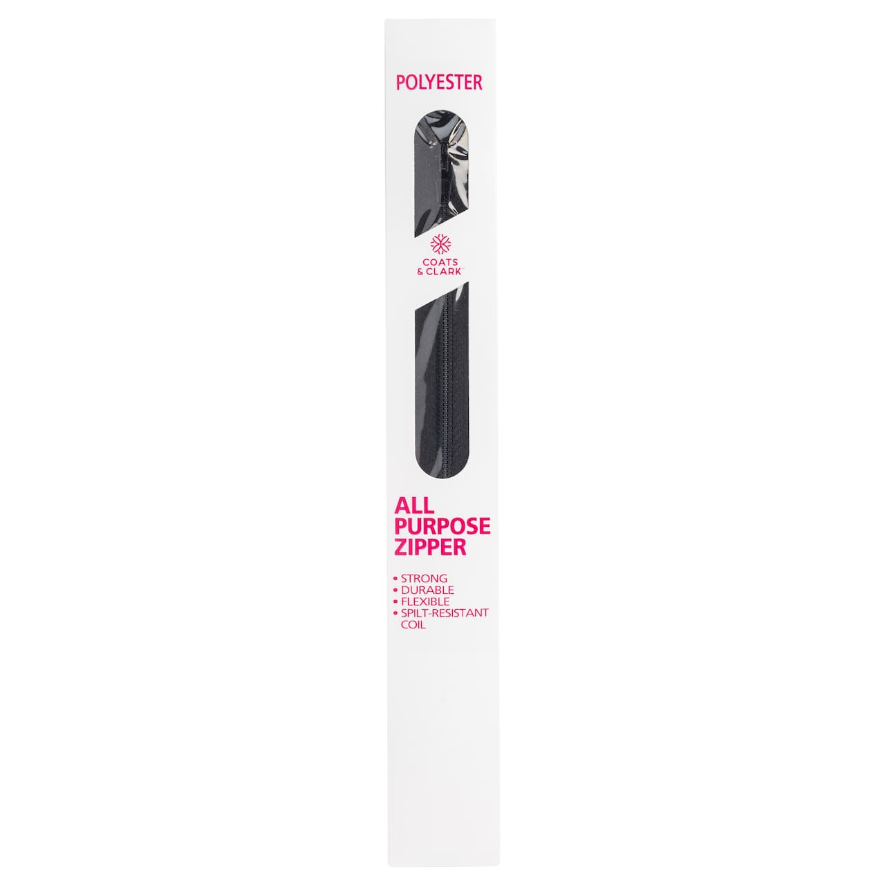 Fermeture éclair tout usage de 17,7 cm en polyester de Coats & Clark